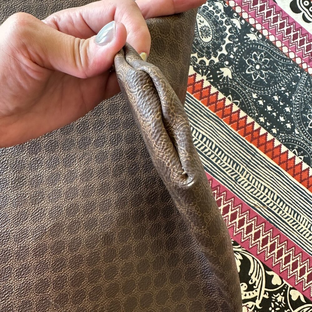 Authentic Celine Paris  Flat Tote Brown Macadam Coated Canvas, EUC - Picture 10 of 13
